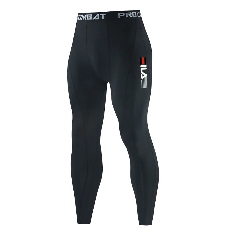 Homens ginásio roupas esportivas muscular musculação calças de compressão correndo esportes calças compridas jogging fitness masculino calças justas elásticas