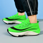 Homens tênis de corrida jogging treinador corrida amortecimento ao ar livre sapatos de luxo malha fora de estrada respirável casal antiderrapante