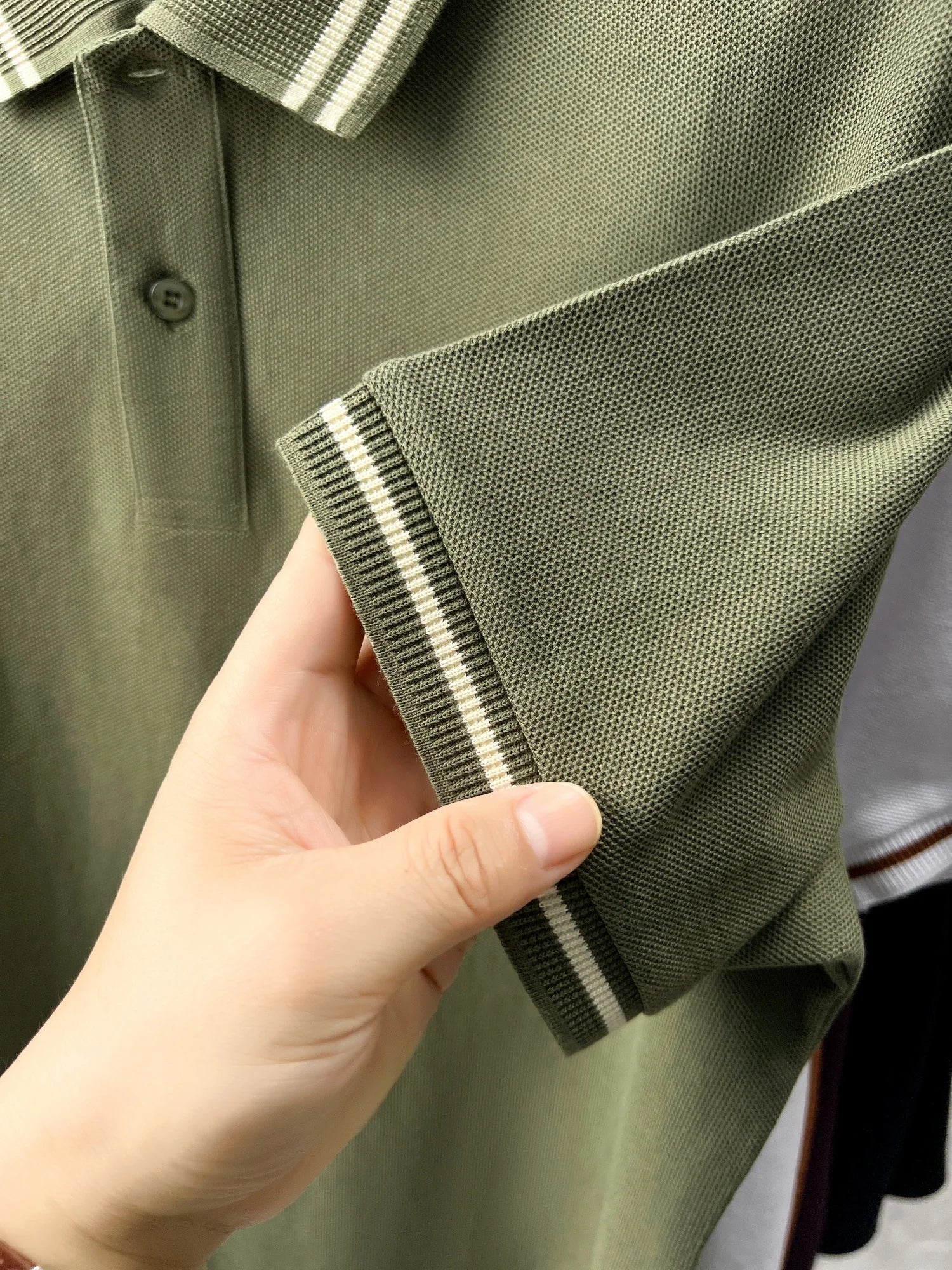 100% algodão puro de alta qualidade verão nova moda masculina manga curta confortável respirável camisa polo requintado bordado tshirt