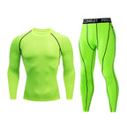 Kit de Roupas de Compressão Masculina para Esportes