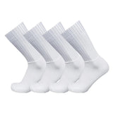 Meias Cano Alto Antiderrapantes para Homens - 4 Pares