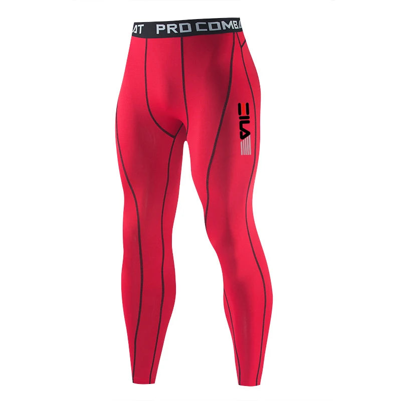 Homens ginásio roupas esportivas muscular musculação calças de compressão correndo esportes calças compridas jogging fitness masculino calças justas elásticas