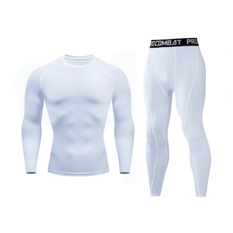 Kit de Roupas de Compressão Masculina para Esportes
