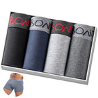 4 pçs boxers de algodão para homem roupa interior deslizamento de alta qualidade calcinha masculina sexy homme cuecas boxer shorts calecon troncos
