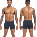 4 pçs boxers de algodão para homem roupa interior deslizamento de alta qualidade calcinha masculina sexy homme cuecas boxer shorts calecon troncos